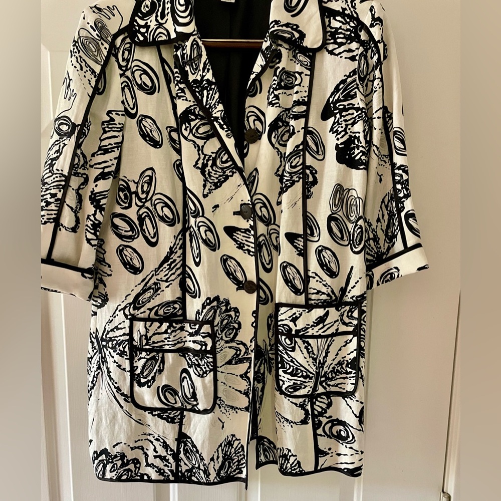 Chicos black and white jacket.